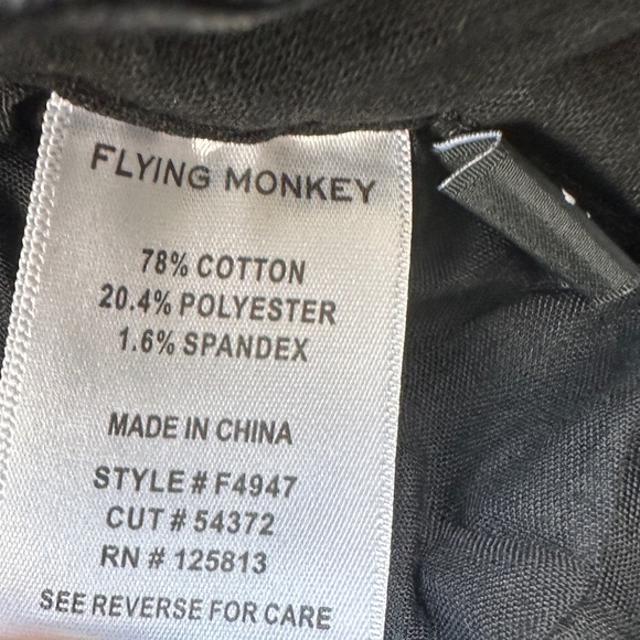 Flying Monkey Black Label Jeans Black size 31 Women’s NWT - Picture 6 of 8